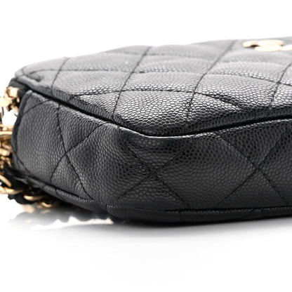 Chanel Caviar Quilted Small Clutch With Chain Black 12 of 16