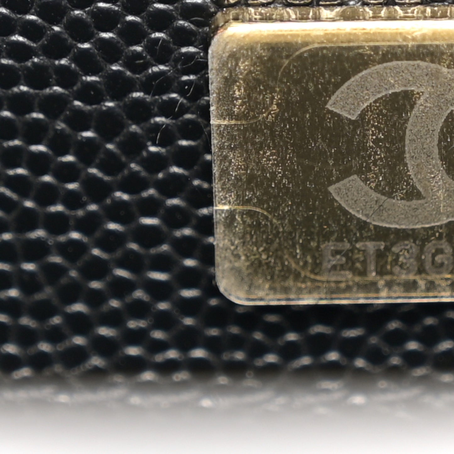 Shiny Caviar Quilted Small Flap Black