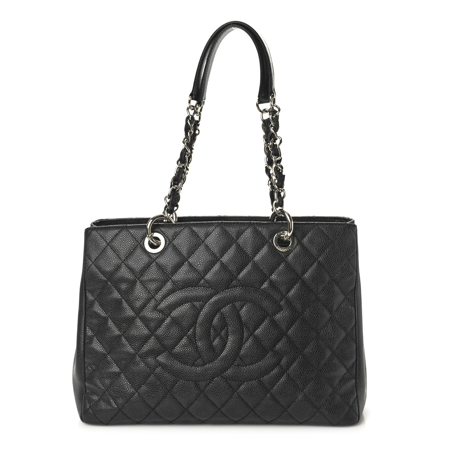 Chanel Caviar Quilted Grand Shopping Tote GST Black 1 of 12