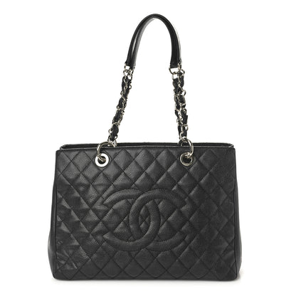 Chanel Caviar Quilted Grand Shopping Tote GST Black 1 of 12