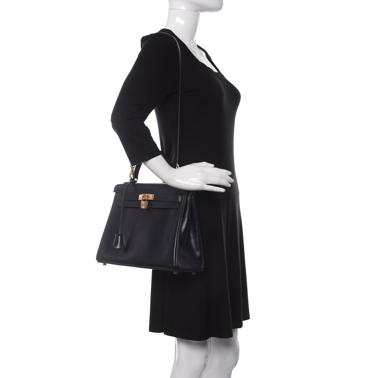 Hermes Box Kelly Retourne 32 Indigo 2 of 14