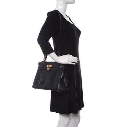 Hermes Box Kelly Retourne 32 Indigo 2 of 14