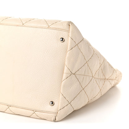 Chanel Glazed Calfskin On The Road Drawstring Tote Ivory 18 of 23
