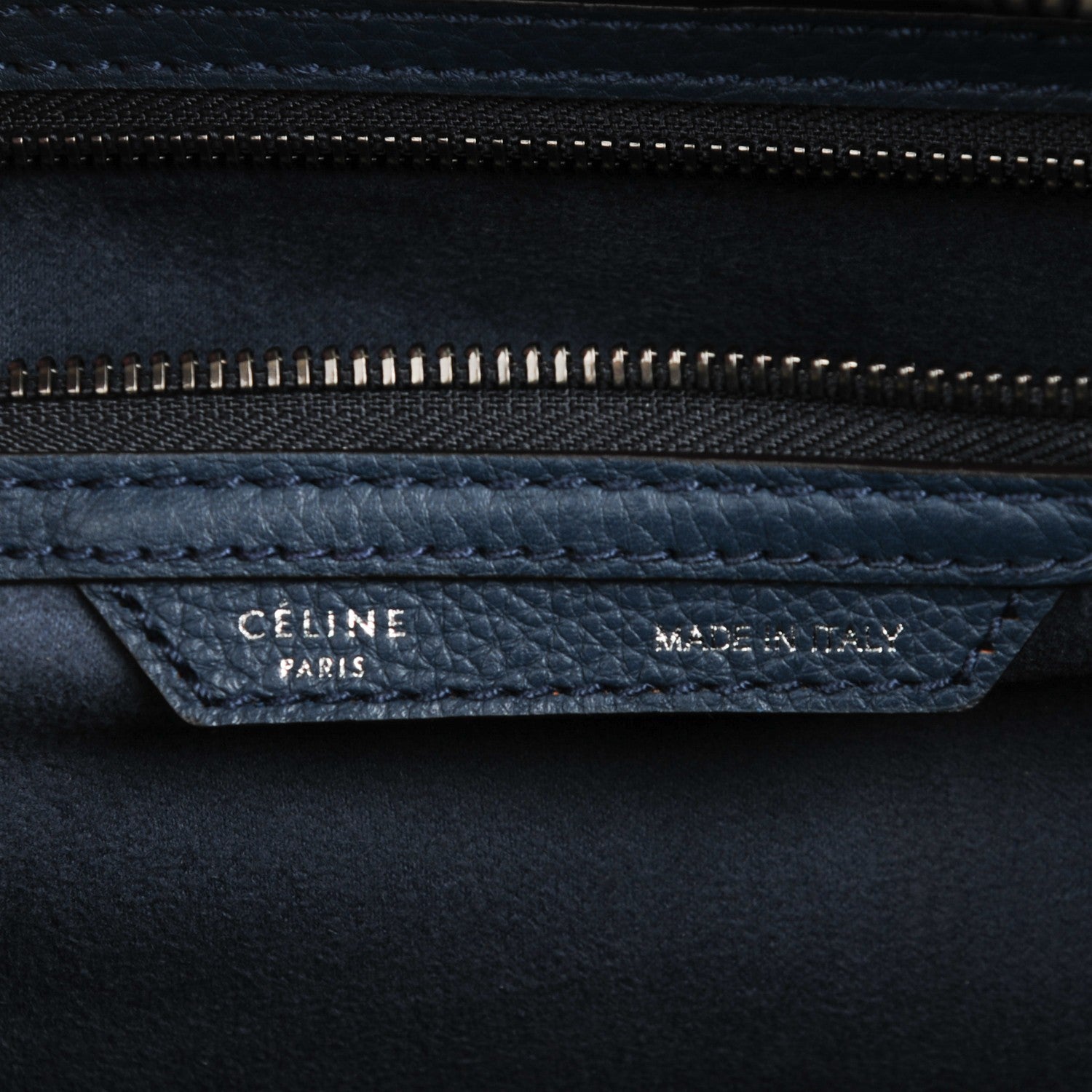 Celine Drummed Calfskin Mini Luggage Orage 6 of 9