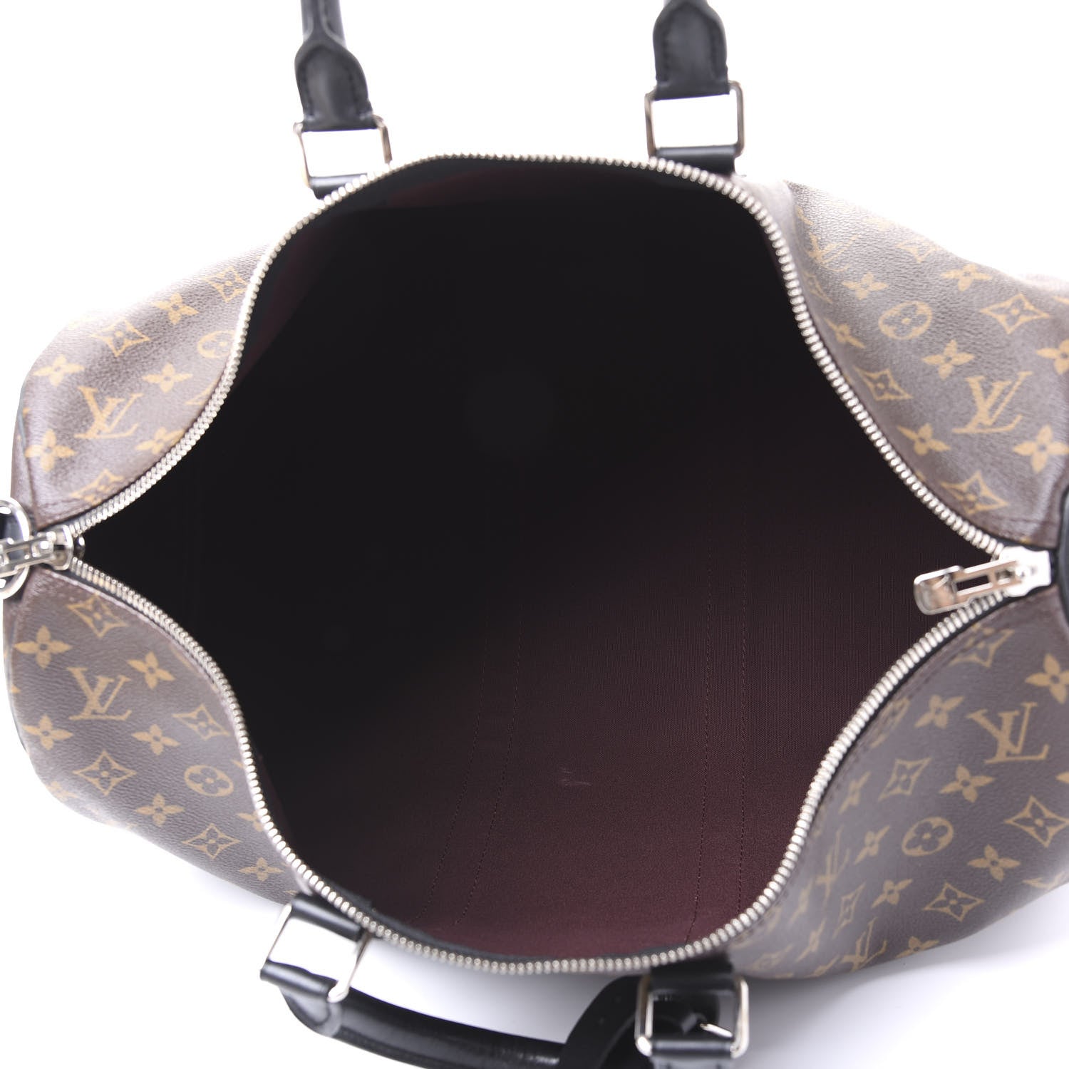 Louis Vuitton Monogram Macassar Keepall Bandouliere 45 4 of 11