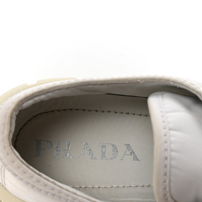 Prada Re-Nylon Gabardine Triangle Logo Double Wheel 50mm Sneakers 38.5 White 8 of 9