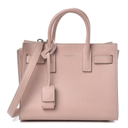 Saint Laurent Grained Calfskin Nano Sac De Jour Antique Rose 1 of 14