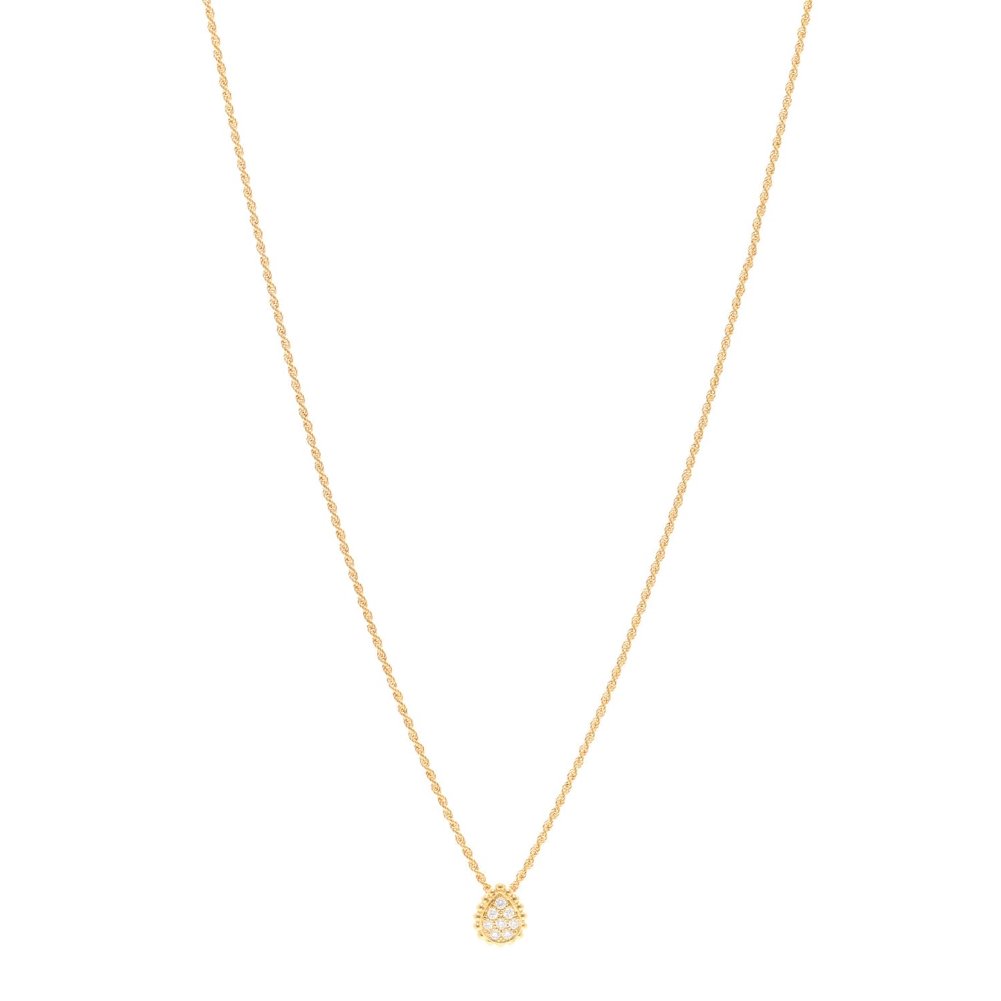 18K Yellow Gold Diamond XS Serpent Boheme Necklace