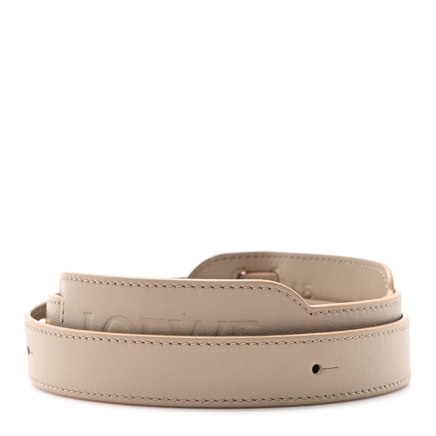Satin Calfskin Pad Strap Sand