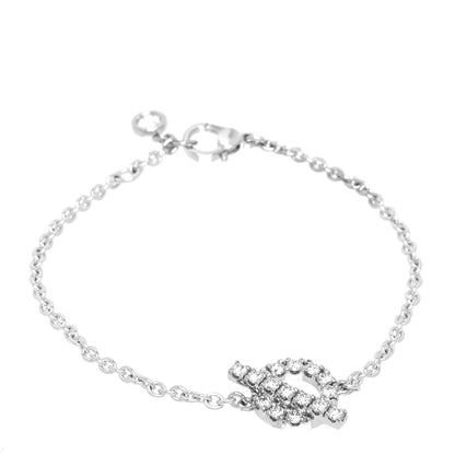 Hermes 18K White Gold Diamond Finesse Bracelet XS 1 of 5