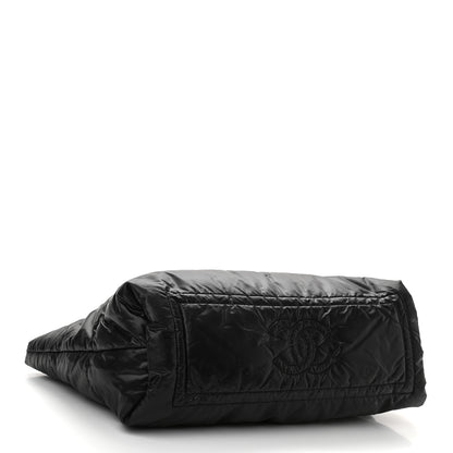 Chanel Nylon Quilted Coco Cocoon Reversible Tote Black 4 of 11