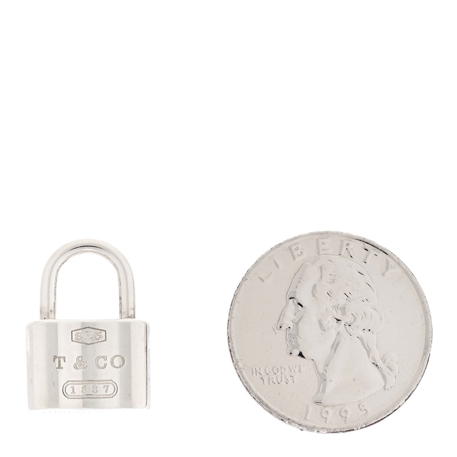 Tiffany Sterling Silver 1837 Lock Charm 2 of 4
