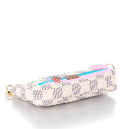 Louis Vuitton Damier Azur 2016 Christmas Animation Mini Pochette Accessories 4 of 7