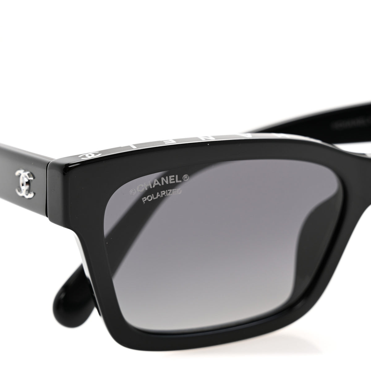 Chanel Acetate Polarized Square Sunglasses 5417-A Black  display picture 2