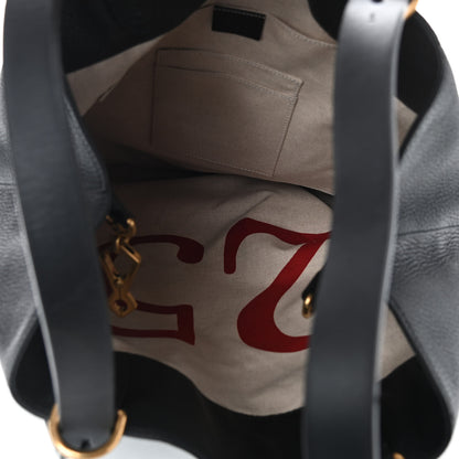 Gucci Calfskin Kingsnake Print Backpack Black 5 of 10