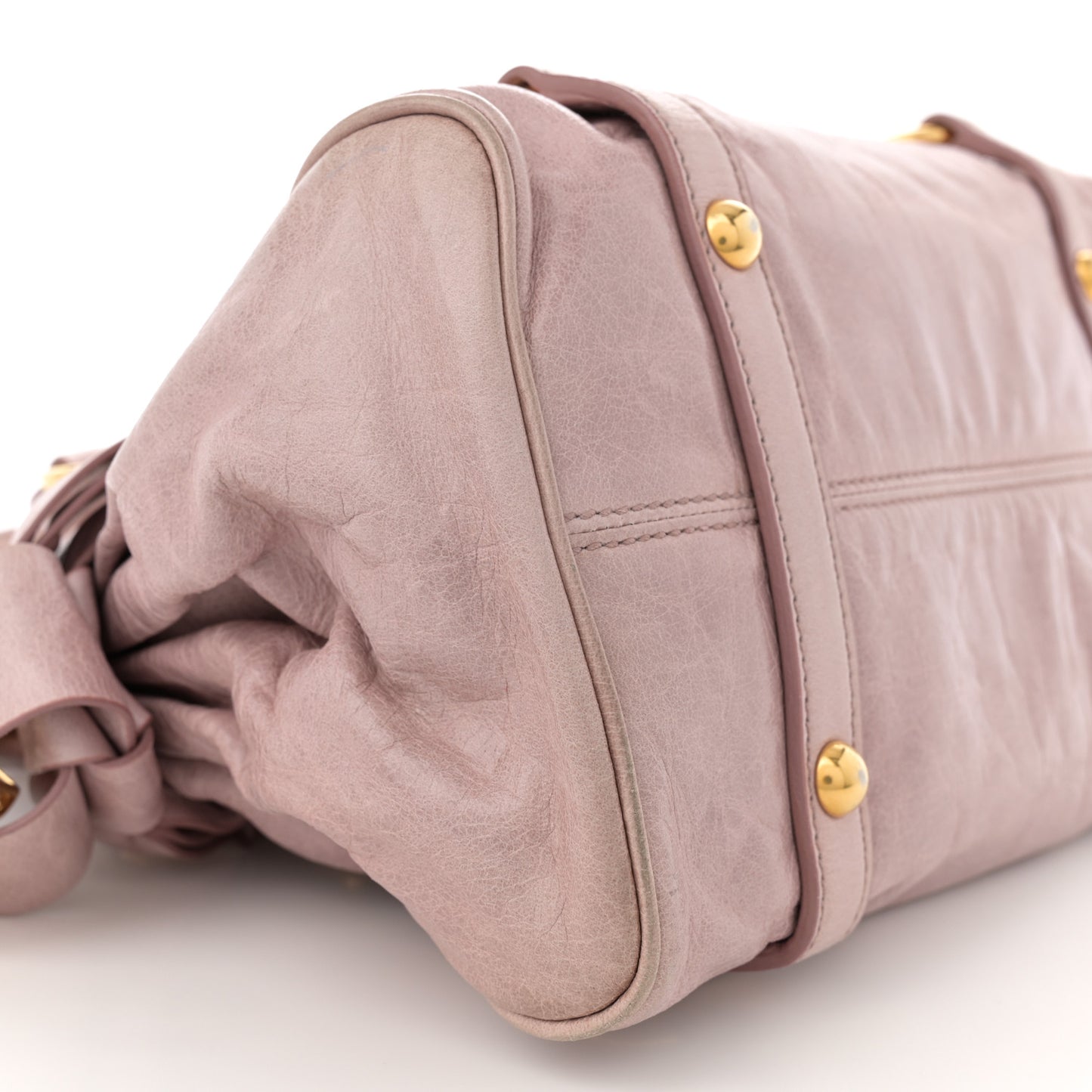 Vitello Lux Mini Bow Bag Cipria