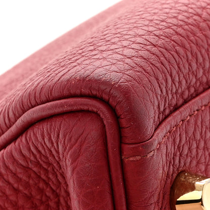 Hermes Togo Kelly Retourne 32 Rubis 11 of 15