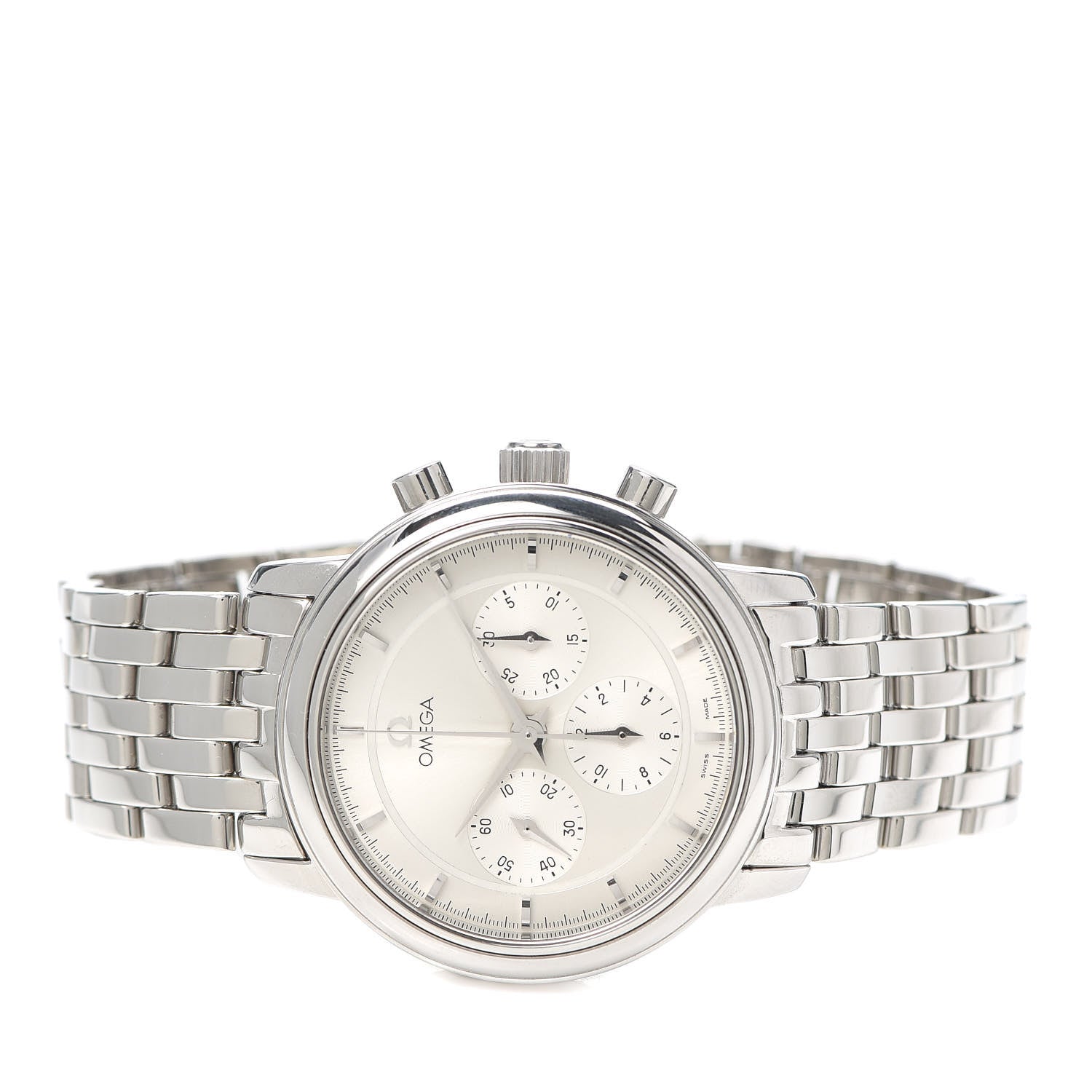 Omega Stainless Steel 36mm De Ville Prestige Chronograph Manual Winding Watch 4540.31.00 2 of 5