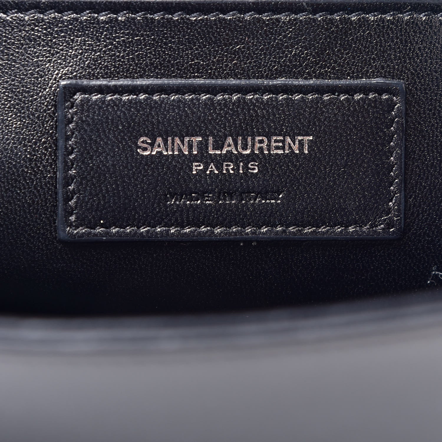 Saint Laurent Calfskin Studded Medium Monogram Satchel Black 6 of 10