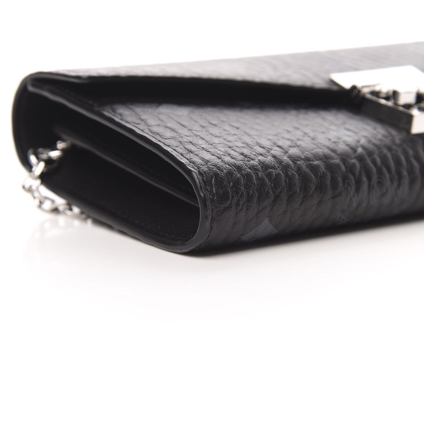 Visetos Large Patricia Wallet On Chain Black