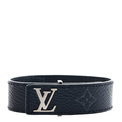 Louis Vuitton Monogram Eclipse LV Slim Bracelet 19 1 of 4