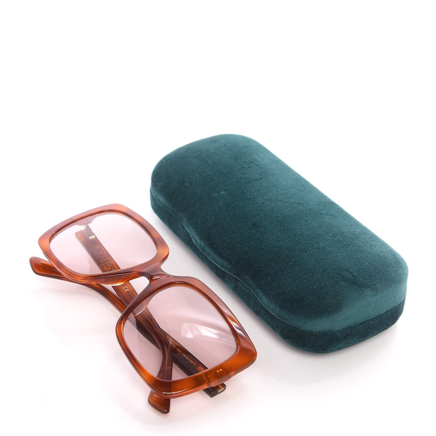 Square Frame Crystal Sunglasses GG 0418S Tortoiseshell