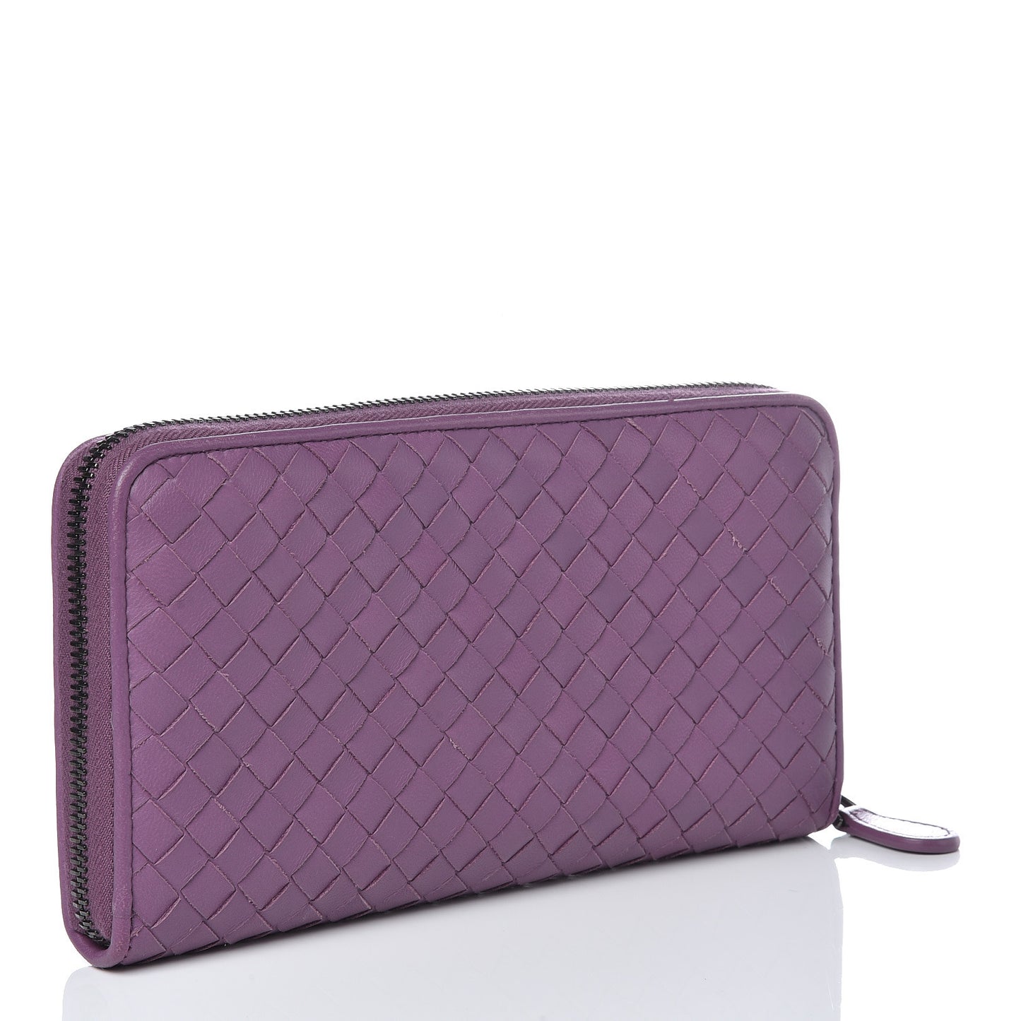 Nappa Intrecciato Zip Around Wallet Corot