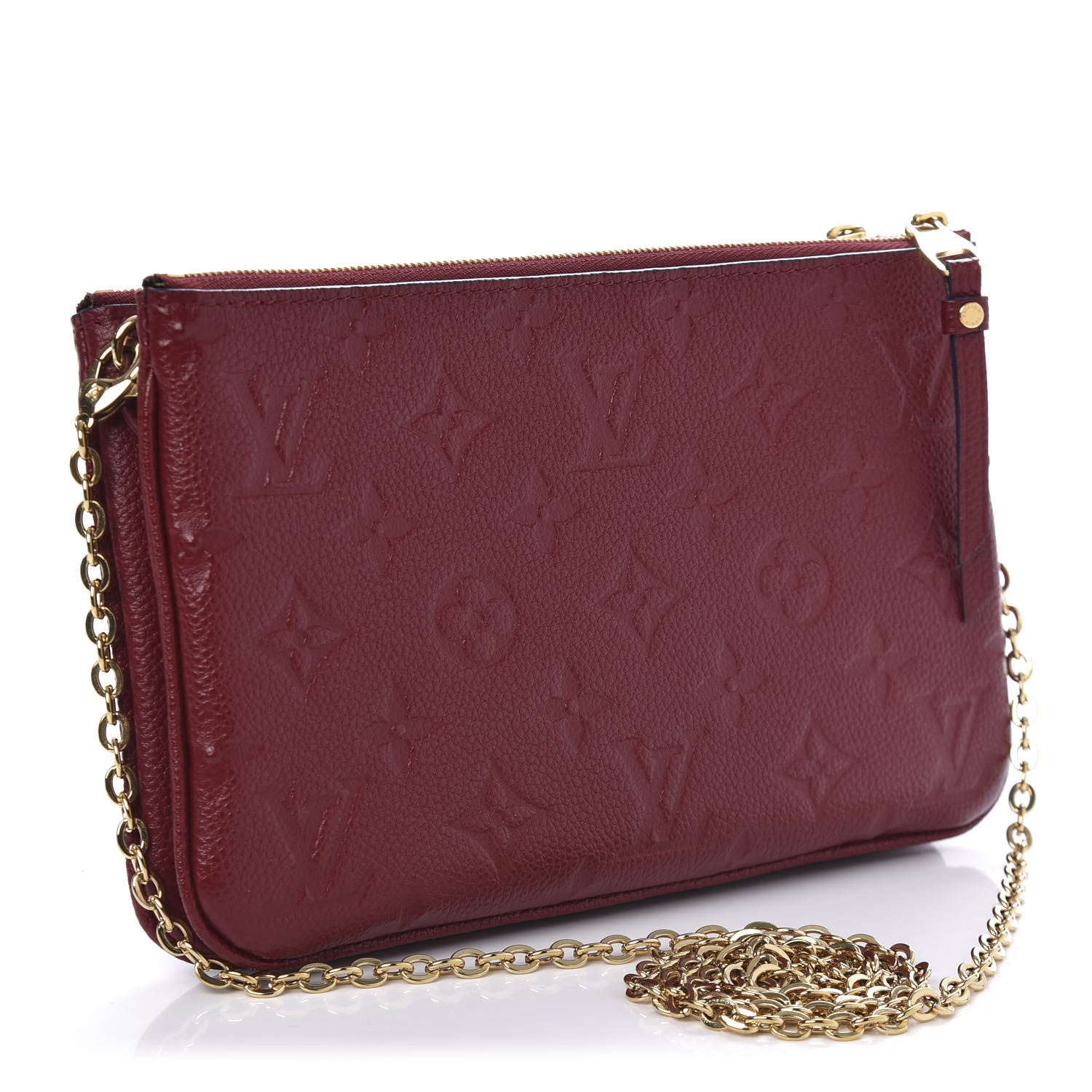 Louis Vuitton Empreinte Double Zip Pochette Cherry Berry 3 of 10