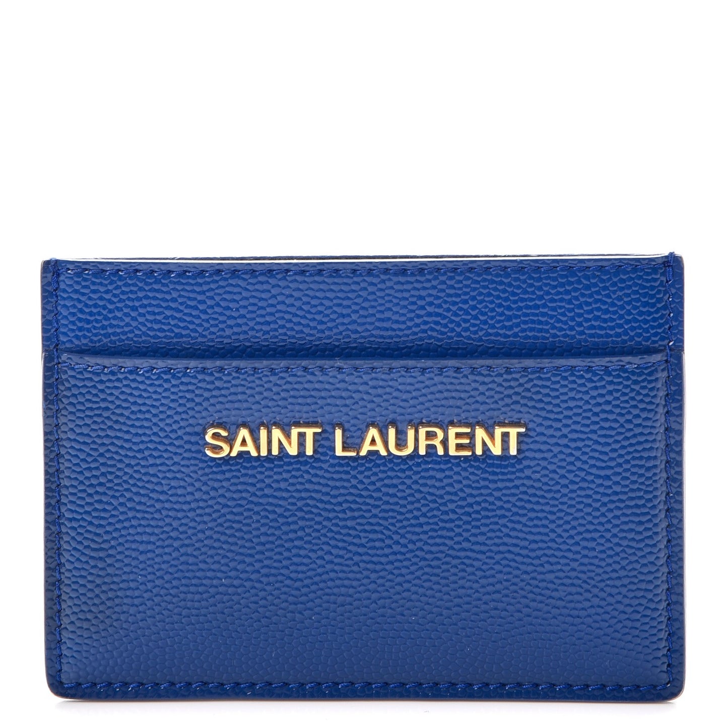 Grain De Poudre Classic Letters Credit Card Case Blue Majorelle