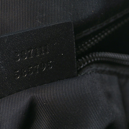 Gucci GG Supreme Monogram Web Messenger Bag Black 6 of 9