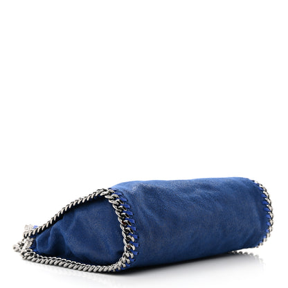 Stella McCartney Shaggy Deer Mini Falabella Fold Over Tote Blue 4 of 10