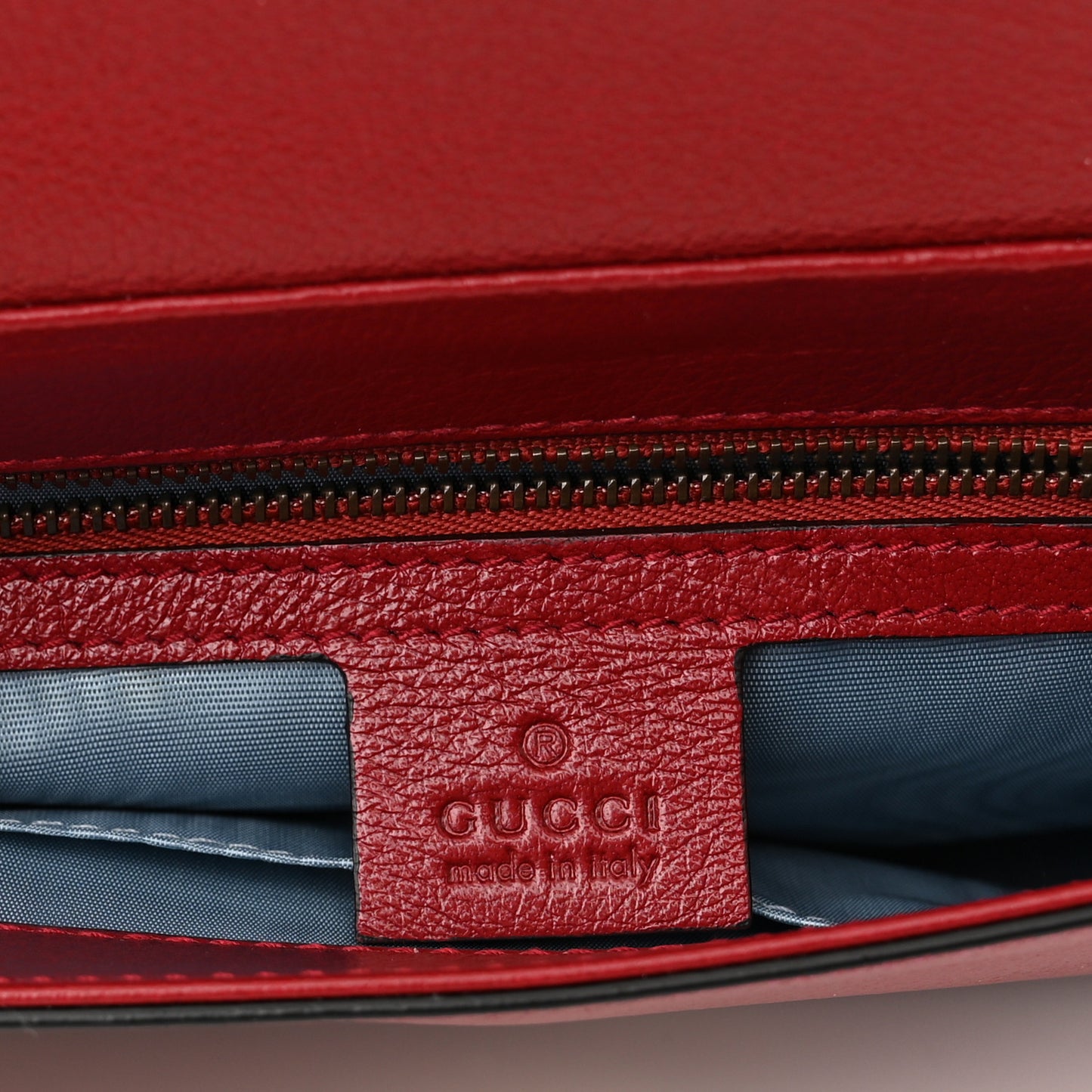 Calfskin Diagonal GG Medium Thiara Double Envelope Shoulder Bag Black Red