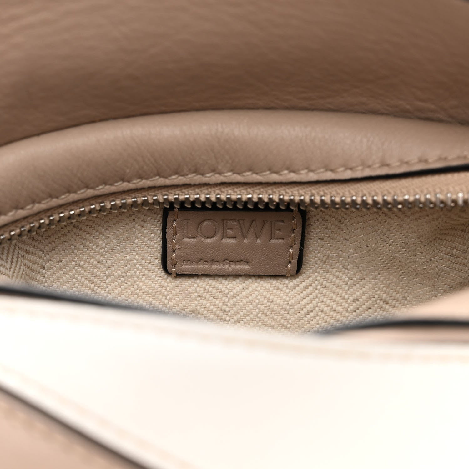 Loewe Calfskin Mini Puzzle Bag Sand Avocado Green 6 of 11