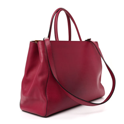 Fendi Vitello Elite Flamingo Regular 2Jours Tote Amarena 3 of 14