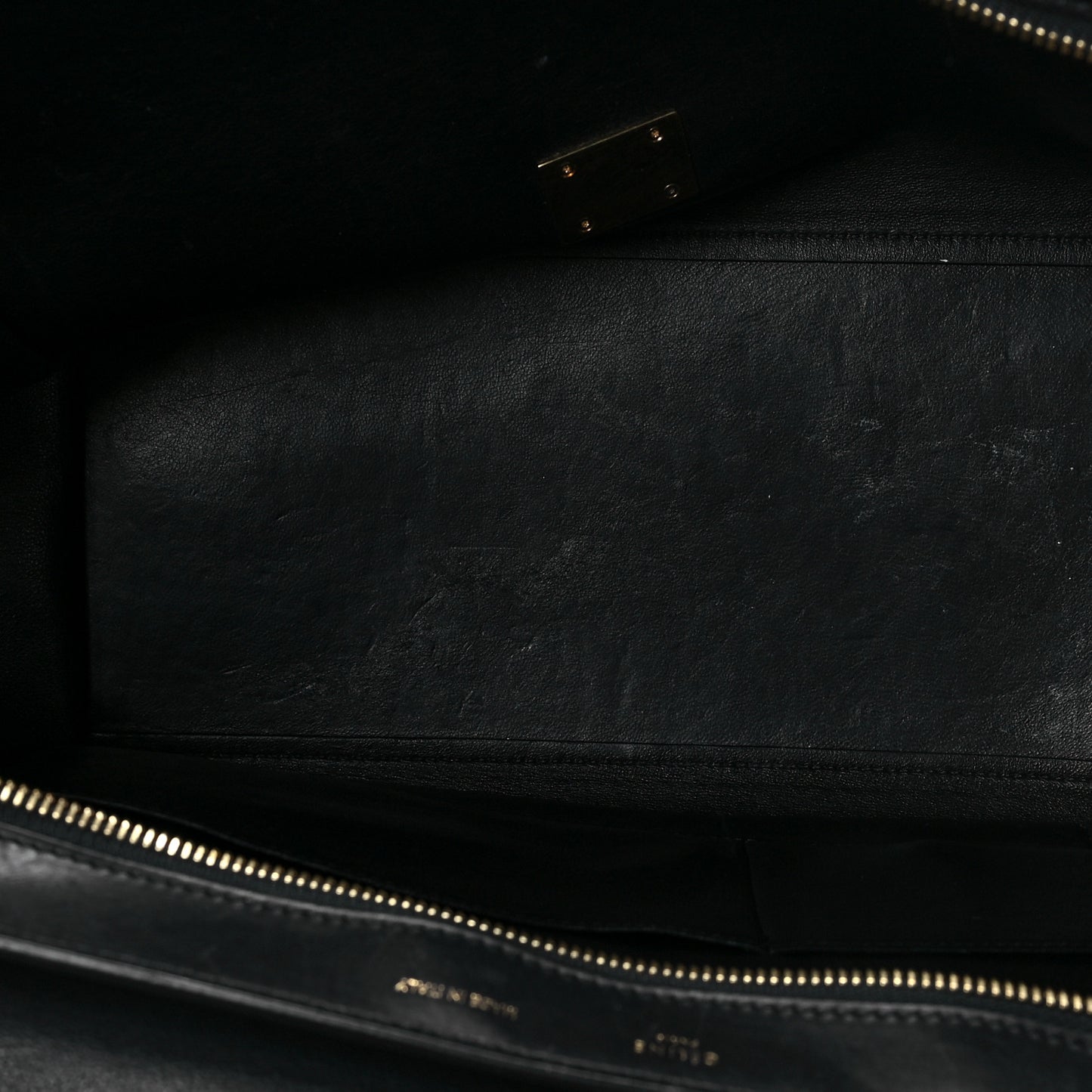 Snakeskin Medium Trapeze Black Beige