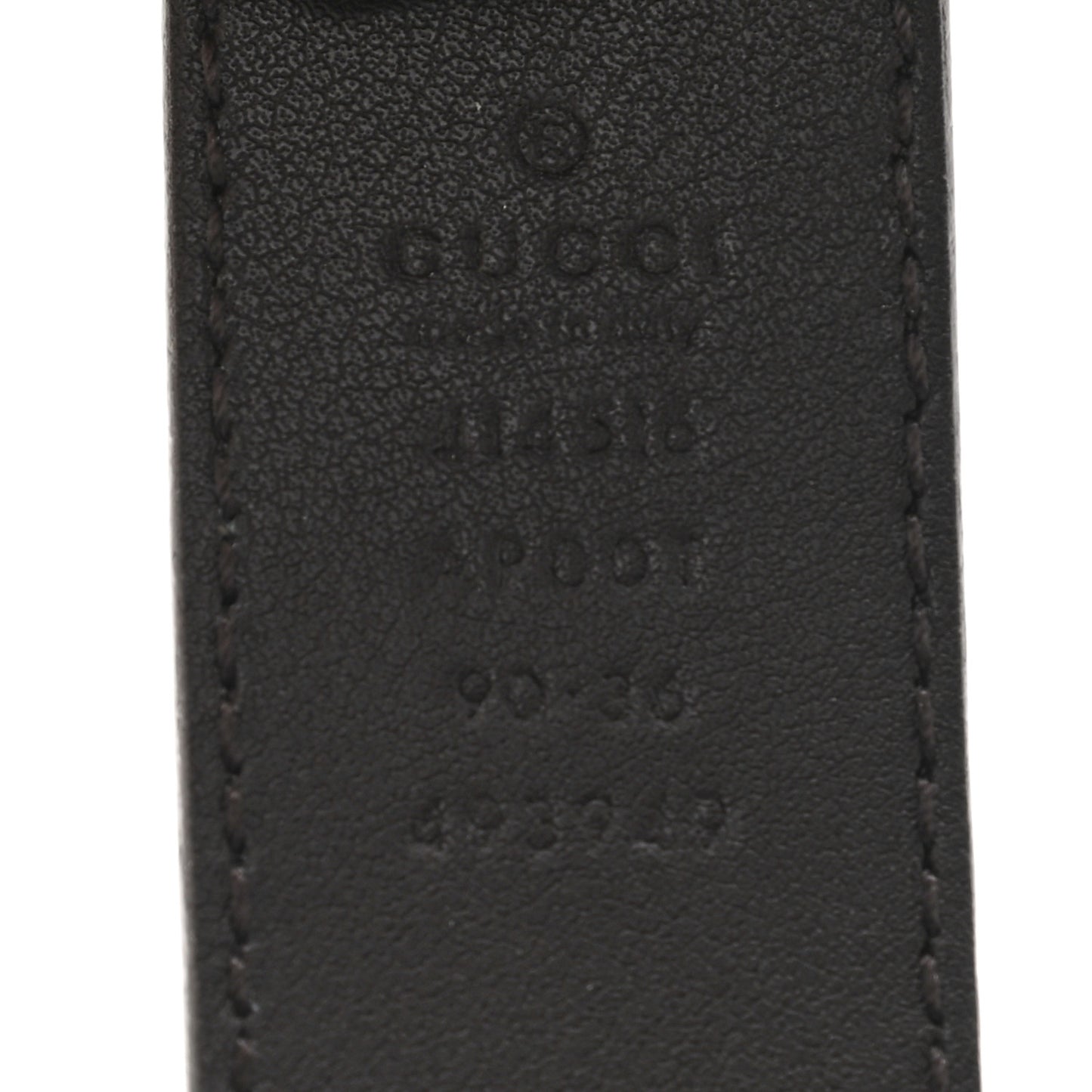 Moon Calfskin Double G 30mm Belt 90 36 Dark Cocoa