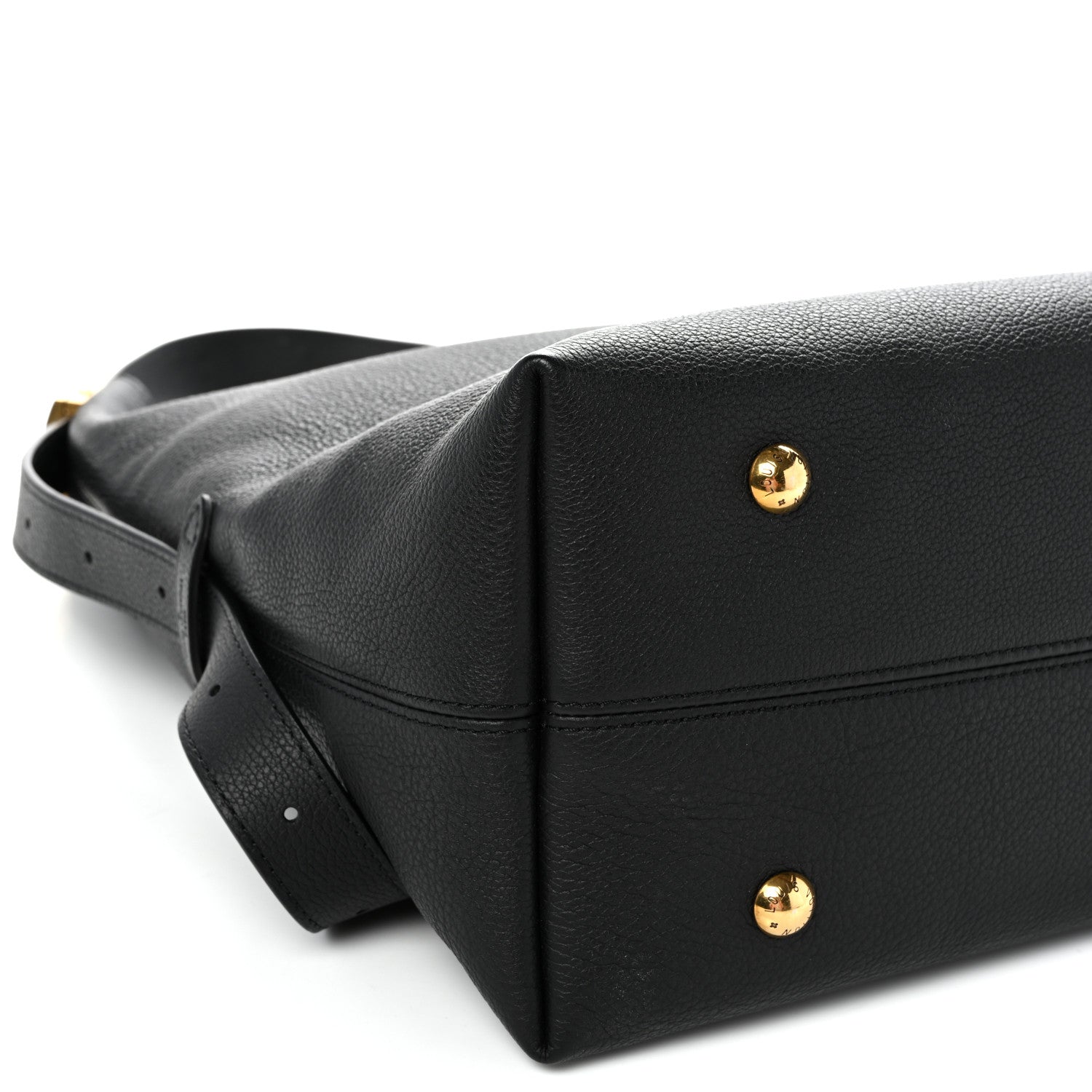 Louis Vuitton Grained Calfskin Low Key Hobo MM Black 8 of 9
