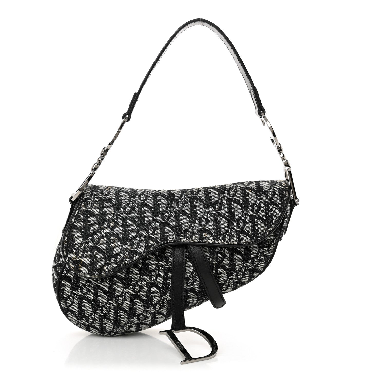 Christian Dior Monogram Saddle Bag Blue 1 of 11