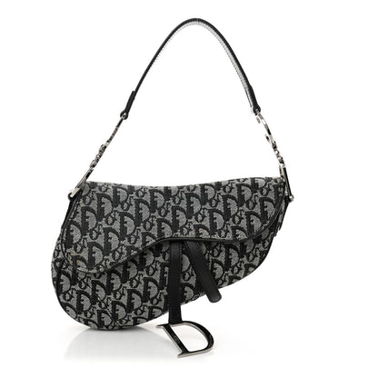 Christian Dior Monogram Saddle Bag Blue 1 of 11