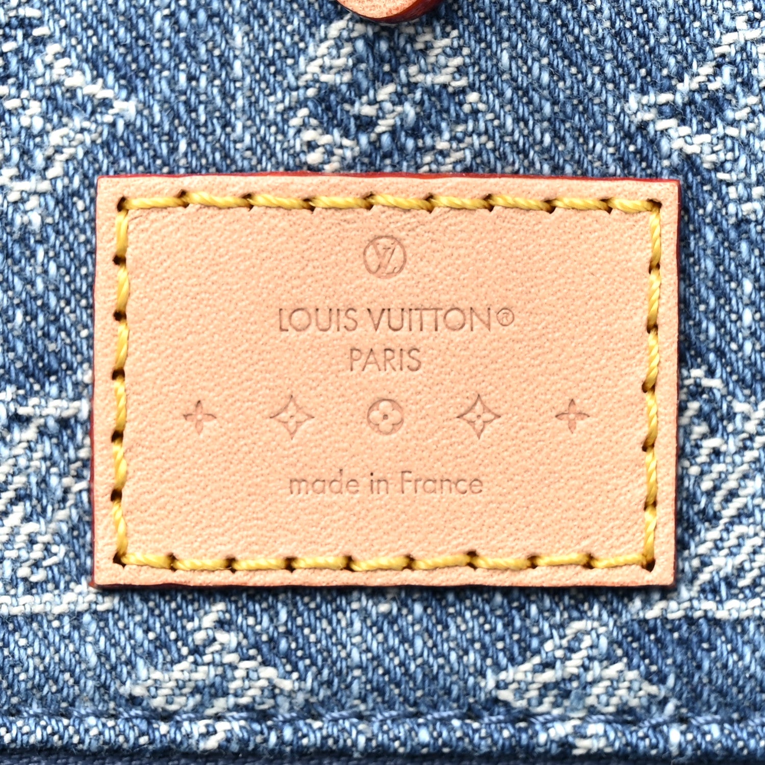 Louis Vuitton Monogram Denim Onthego MM Blue 6 of 10