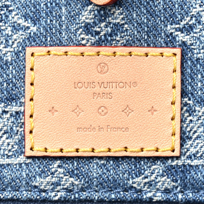 Louis Vuitton Monogram Denim Onthego MM Blue 6 of 10
