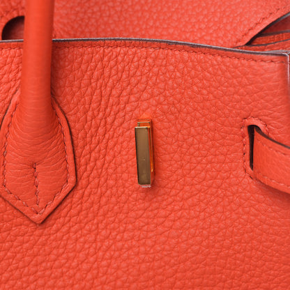 Hermes Togo Birkin 25 Rouge Tomate 22 of 37