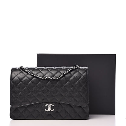 Chanel Caviar Quilted Maxi Double Flap Black 12 of 12