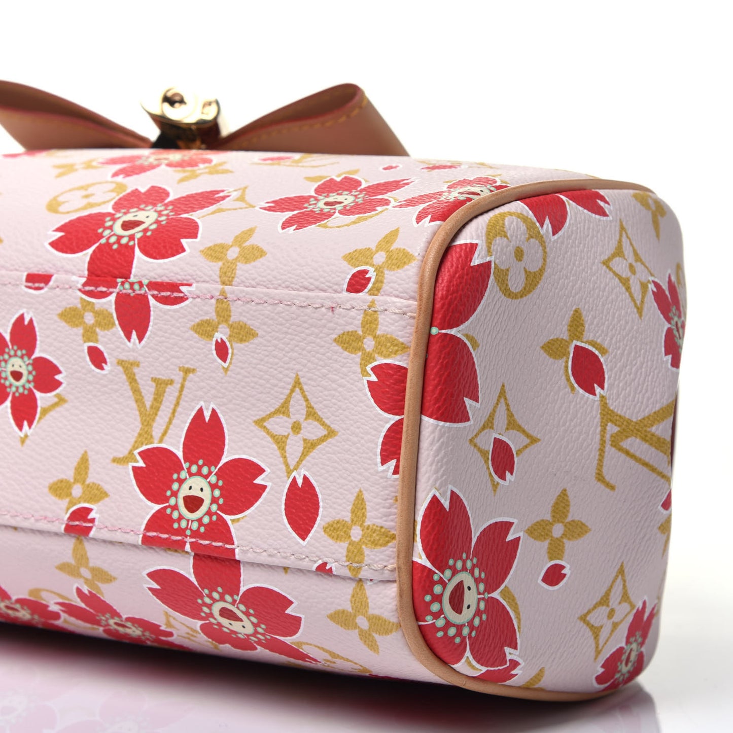 Monogram Cherry Blossom Sac Retro Bag Red