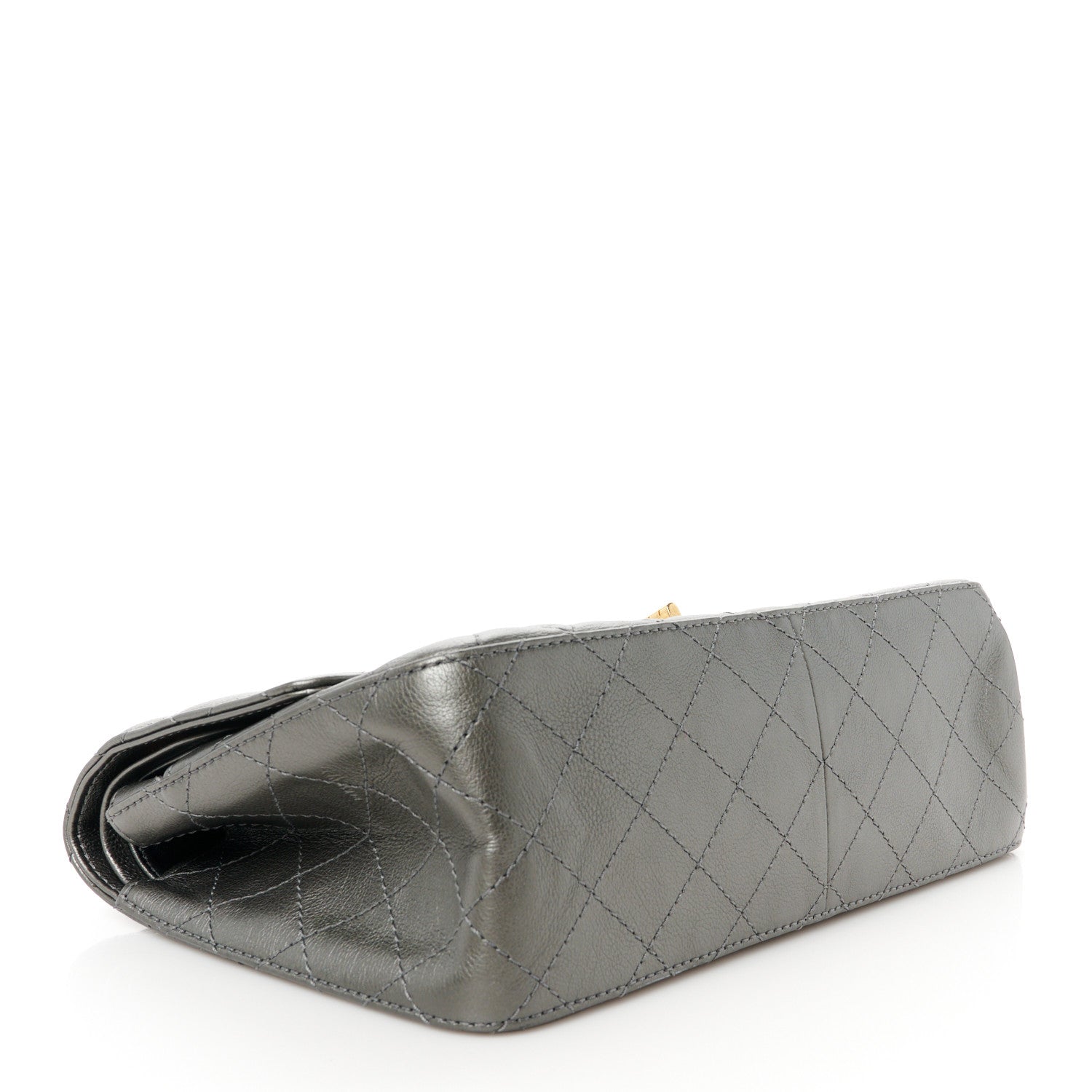 Chanel Metallic Calfskin Quilted 2.55 Reissue 226 Flap Charcoal 4 of 12