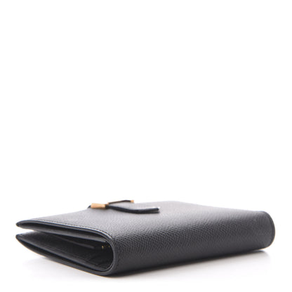 Hermes Epsom Bearn Compact Wallet Black 4 of 9