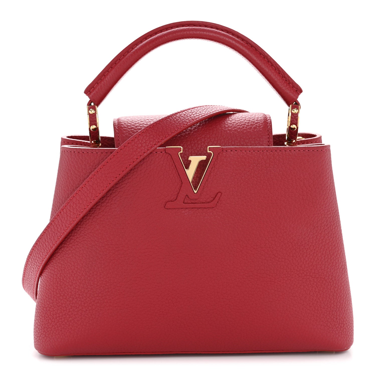 Louis Vuitton Taurillon Capucines BB Scarlet Red 1 of 12