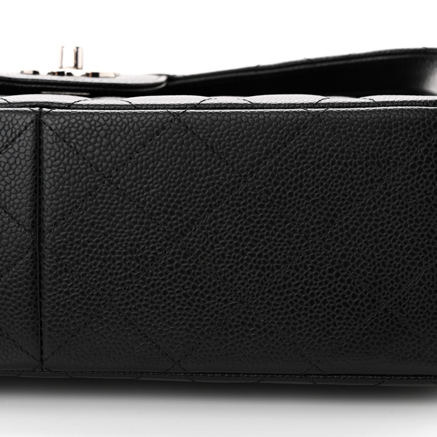 Chanel Caviar Quilted Jumbo Double Flap Black 11 of 12