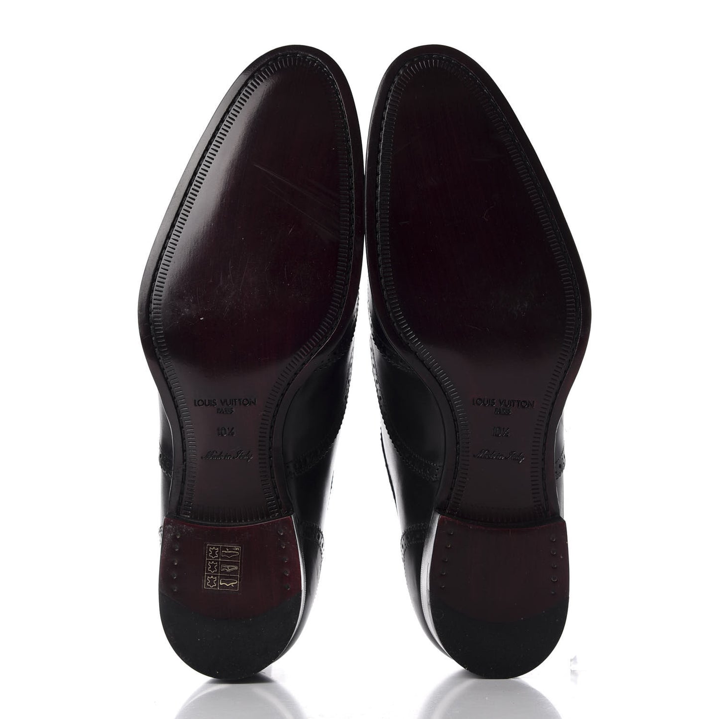 Calfskin Dandy Derby Shoes 10.5 Black