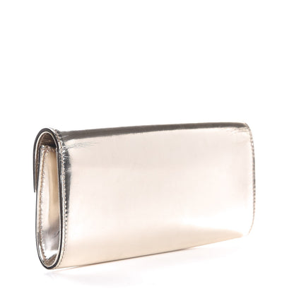 Gucci Metallic Patent Padlock Clutch Gold 3 of 7
